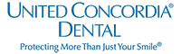 The image is a logo for  United Concordia Dental,  which appears to be a dental service provider.